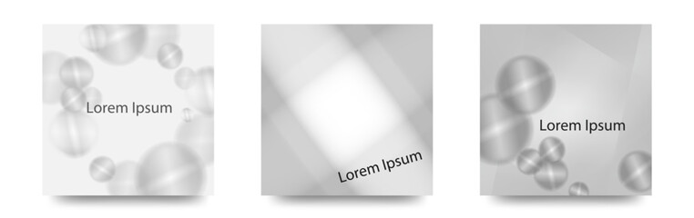 広告　カバーに使えそうな　キャンディーイラストの　ベクターグラデーション正方形テンプレートカードセット/ボール/DM/名刺