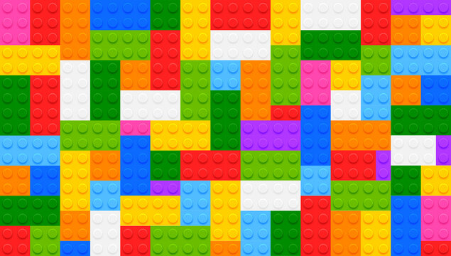 Background of plastic parts to build colors