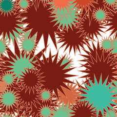 Seamless pattern with stars. Vector file for designs.