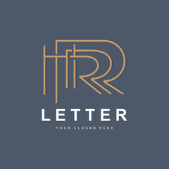 R Letter Logo, Vector Alphabet Symbol, Design For Brand Logos With Initial Letter