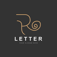 R Letter Logo, Vector Alphabet Symbol, Design For Brand Logos With Initial Letter