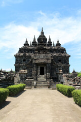 Fototapeta na wymiar Entrance of Plaosan Buddhist temple in Java. Taken in July 2022.