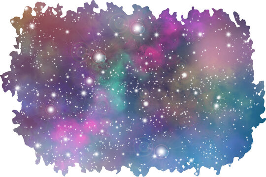 Sublimation brush illustration Galaxy Space background