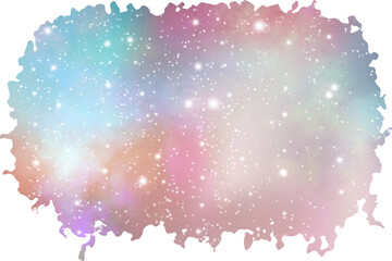 Sublimation brush illustration Galaxy Space background