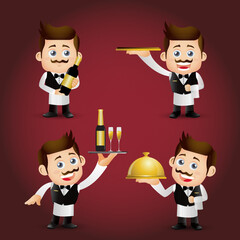 Elegant People-Professional. Waiter