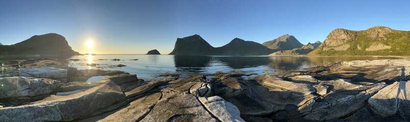 Lofoten Islands, coastline near Leknes.