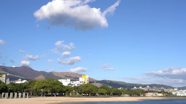 Matogahama Beach in Beppu, Oita, Japan
