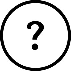 interrogation sticker icon vector trendy style on white background..eps