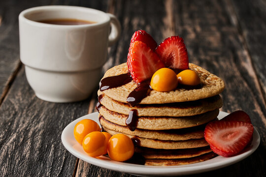 Desayuno de panqueques calientes / hot pancake breakfast
