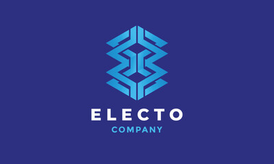 Logo minimalis network frienship and business