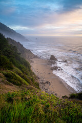 Northern California Beach painted in stormy light