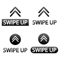 Fototapeta premium Swipe icons. Digital technology background. Communication, web, social network media, app button. Vector illustration.