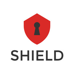 Shield Secure Safe Secret security logo design vector