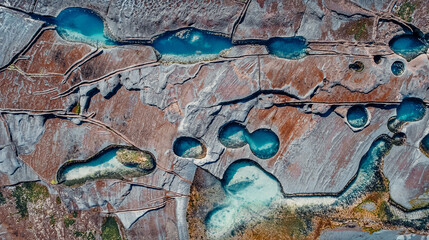 No Tourists at Famous Figure 8 Pools In Royal National Park, Australia