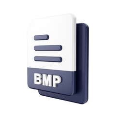 3d file BMP format icon illustration render