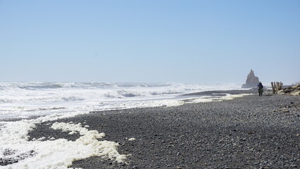 THE SEA, THE WAVES, THE BLUE SKY AND THE SAND