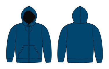 Template illustration of hoodie (hooded sweatshirt) /png, no background © barks