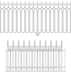 wrought iron fence isolated