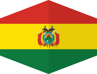 Bolivia flag background with cloth texture.Bolivia Flag vector illustration eps10.