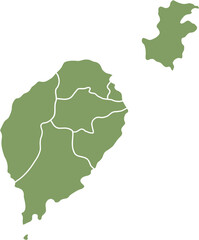 Obraz premium doodle freehand drawing of sao tome map.