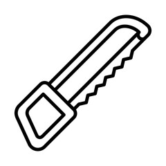 Wire Saw Icon Logo Design Vector Template Illustration Sign And Symbol Pixels Perfect