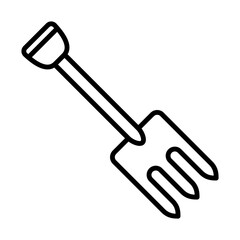 Rake Icon Logo Design Vector Template Illustration Sign And Symbol Pixels Perfect