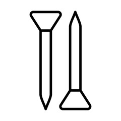 Nail Icon Logo Design Vector Template Illustration Sign And Symbol Pixels Perfect