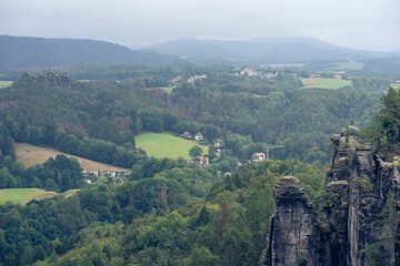 Saxon Switzerland (Elbe Sandstone Mountains). Germany.