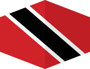 Trinidad and Tobago flag background with cloth texture.Trinidad and Tobago Flag vector illustration eps10.