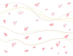 春のリズム　桜と風と