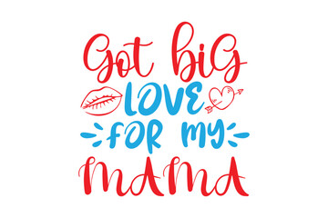 Happy valentines day lettering