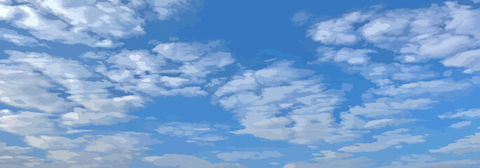 Cloud in blue heaven in sunny summer day, cloudy beautiful nature morning scene wallpaper, background.