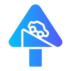 steep gradient icon
