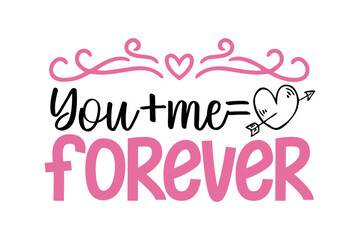 Happy valentines day lettering