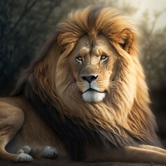 Fototapeta premium portrait of a lion