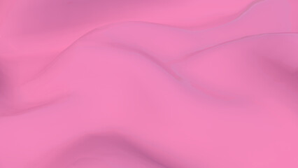 silk and satin or wrinkled cloth 3d render in pink color for fabric texture, abstract background, wedding background, luxury background or wave texture.