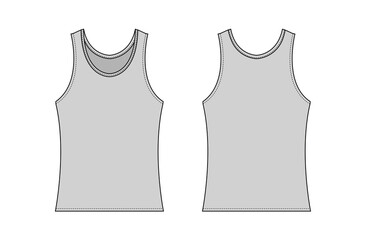 women's tank top template illustration/ png, no background