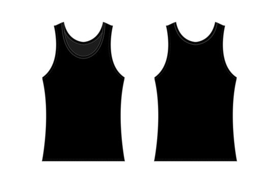 women's tank top template illustration/ png, no background
