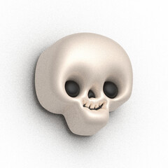 cute skull illustration