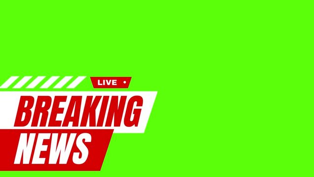 Breaking news Studio Background for news report and breaking news on world live report  Template intro for TV broadcast news program green show screen