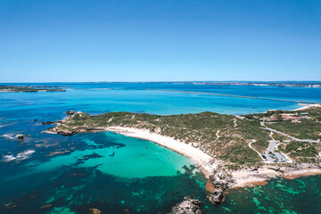 Aerial view of Point Peron in Perth Western Australia