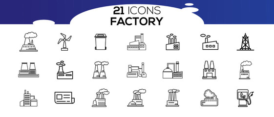 FACTORY ICON SET DESIGN