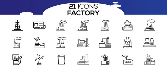 FACTORY ICON SET DESIGN