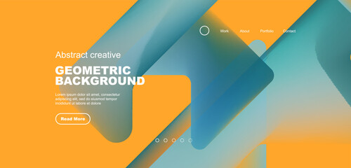 Abstract trendy geometric patterns poster with fluid color triangles and other geometric shapes. Vector illustration for wallpaper, banner, background, leaflet, catalog, cover, flyer