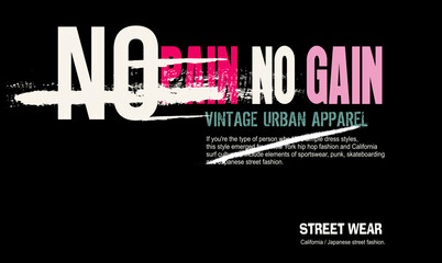 Urban typography hipster street art graffiti slogan print with neon spray effect for graphic tee- shirt 