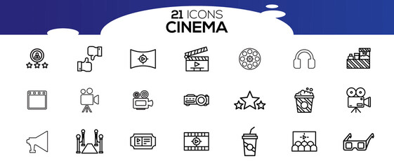 CINEMA ICON SET DESIGN