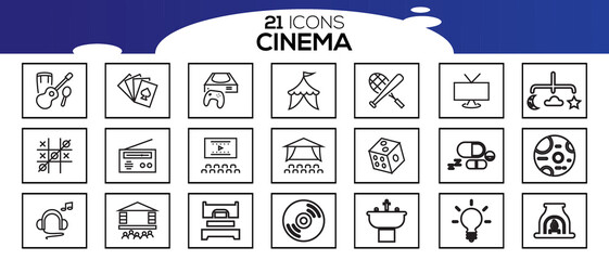 CINEMA ICON SET DESIGN