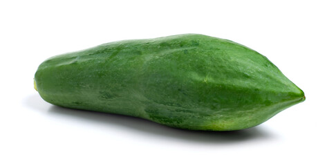 green papaya isolated over white background