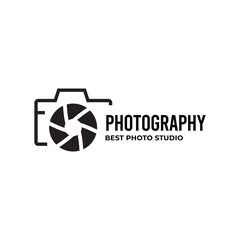 Fototapeta premium photography camera logo icon vector template