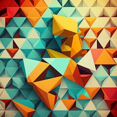 abstract geometric background (generative AI)